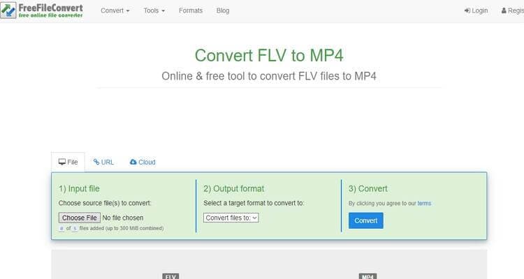 convert flv file to mp4 free online
